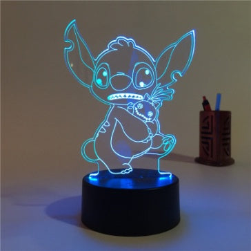 🔥 Lampe Led enfant Veilleuse 3D – Décoration Effet 3D réaliste